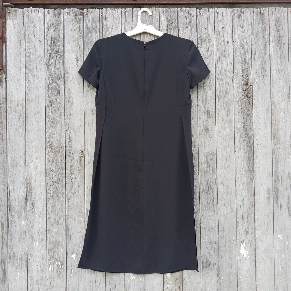 Polo Ralph Lauren Twill Short Sleeve Side Slits Black Long Tunic Top Womens Sz 0 - Picture 6 of 6